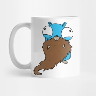 Happy Bearded Gopher Mug